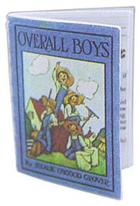 Dollhouse Miniature Overall Boys Antique Repro Readable Book
